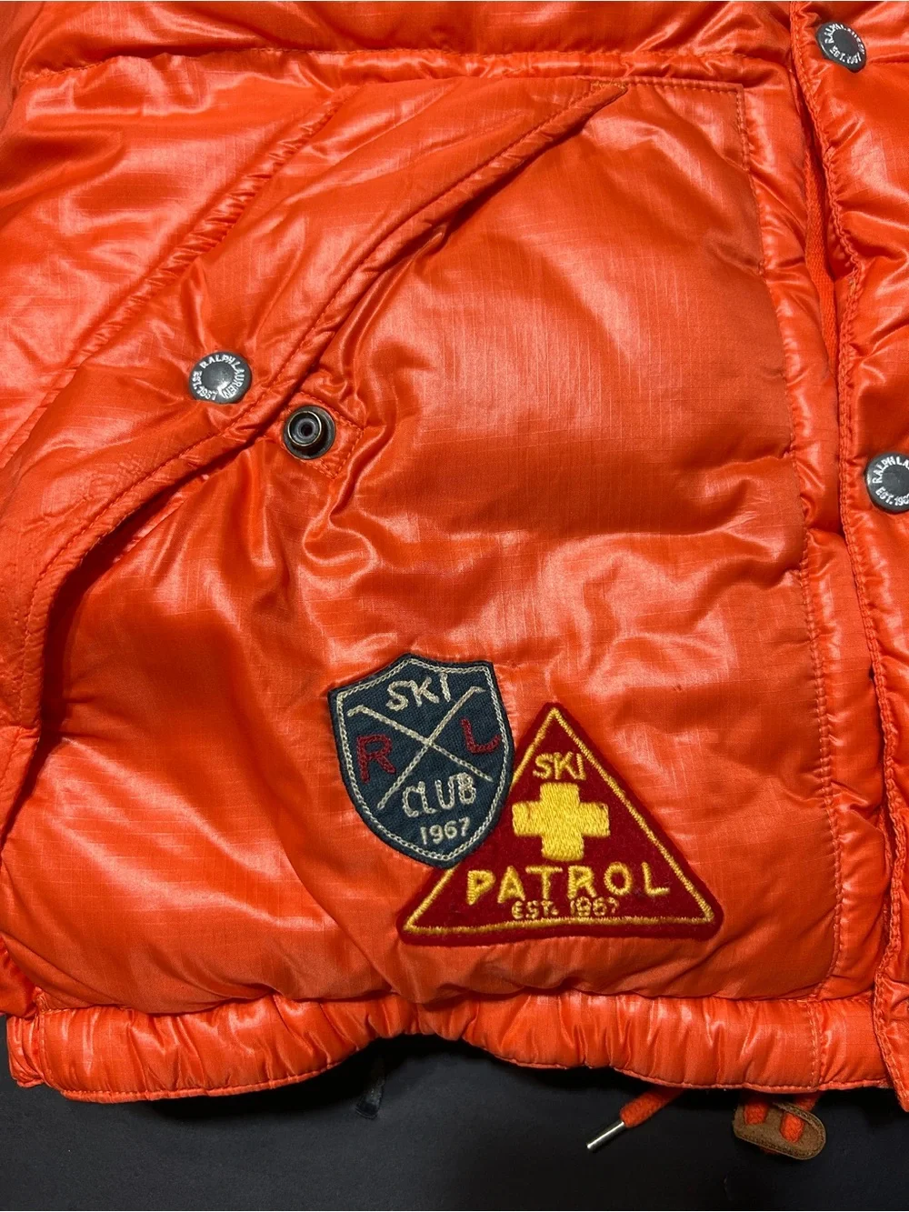 POLO RALPH LAUREN VINTAGE SKI PUFFER VEST GILET Size M